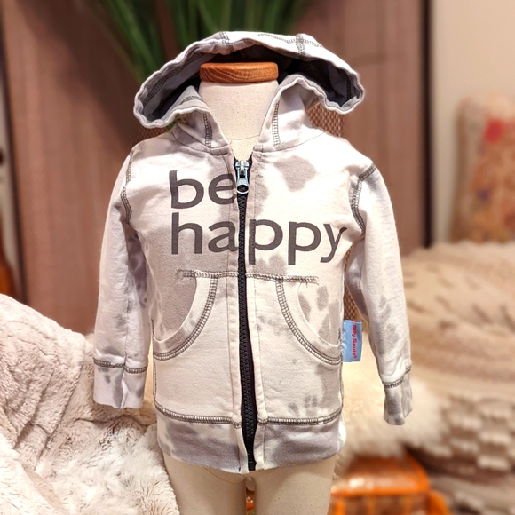Be Happy Baby Zip-up Hoodie - Picture 2 of 8